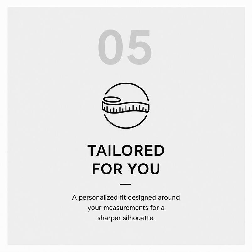 Custom tailored suit designed for your perfect fit